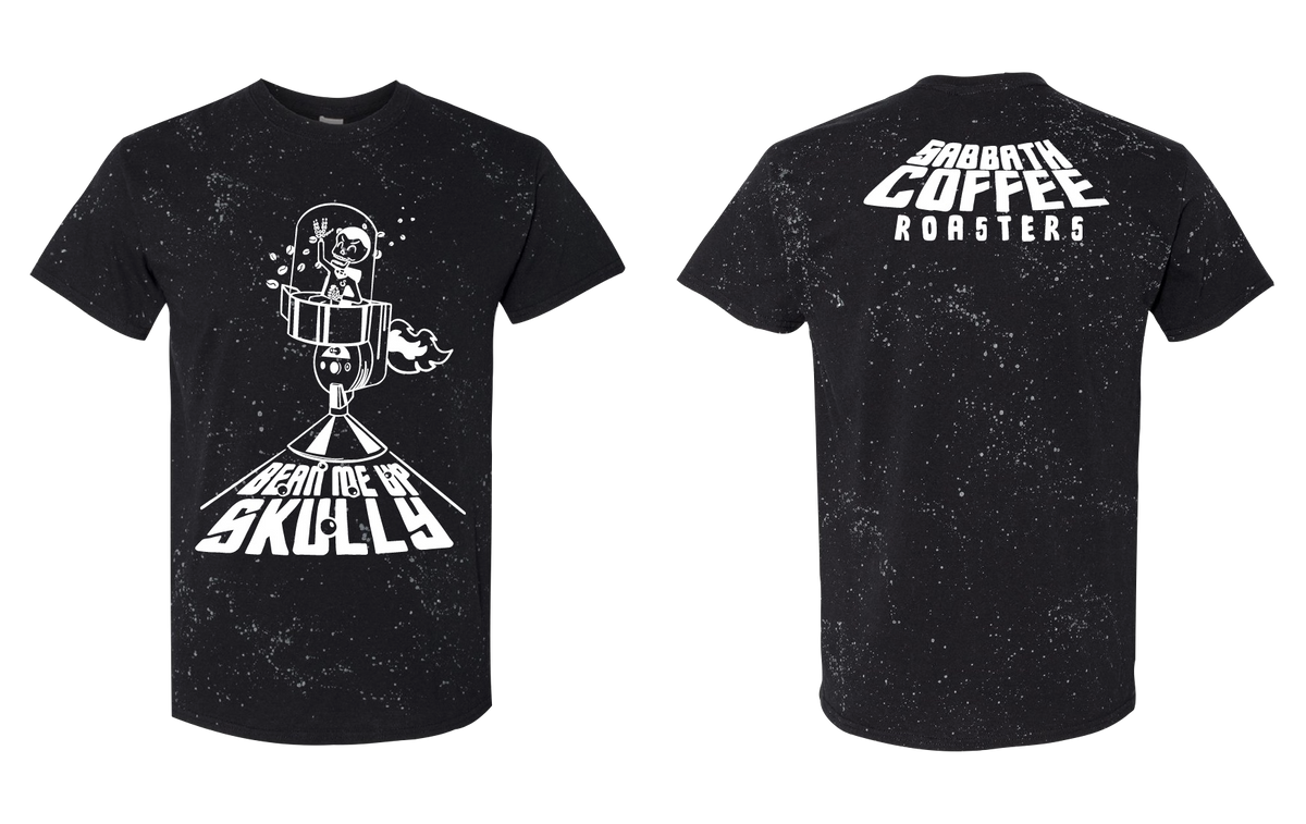 Bean Me Up Tee, Limited Edition Sabbath Coffee Roasters